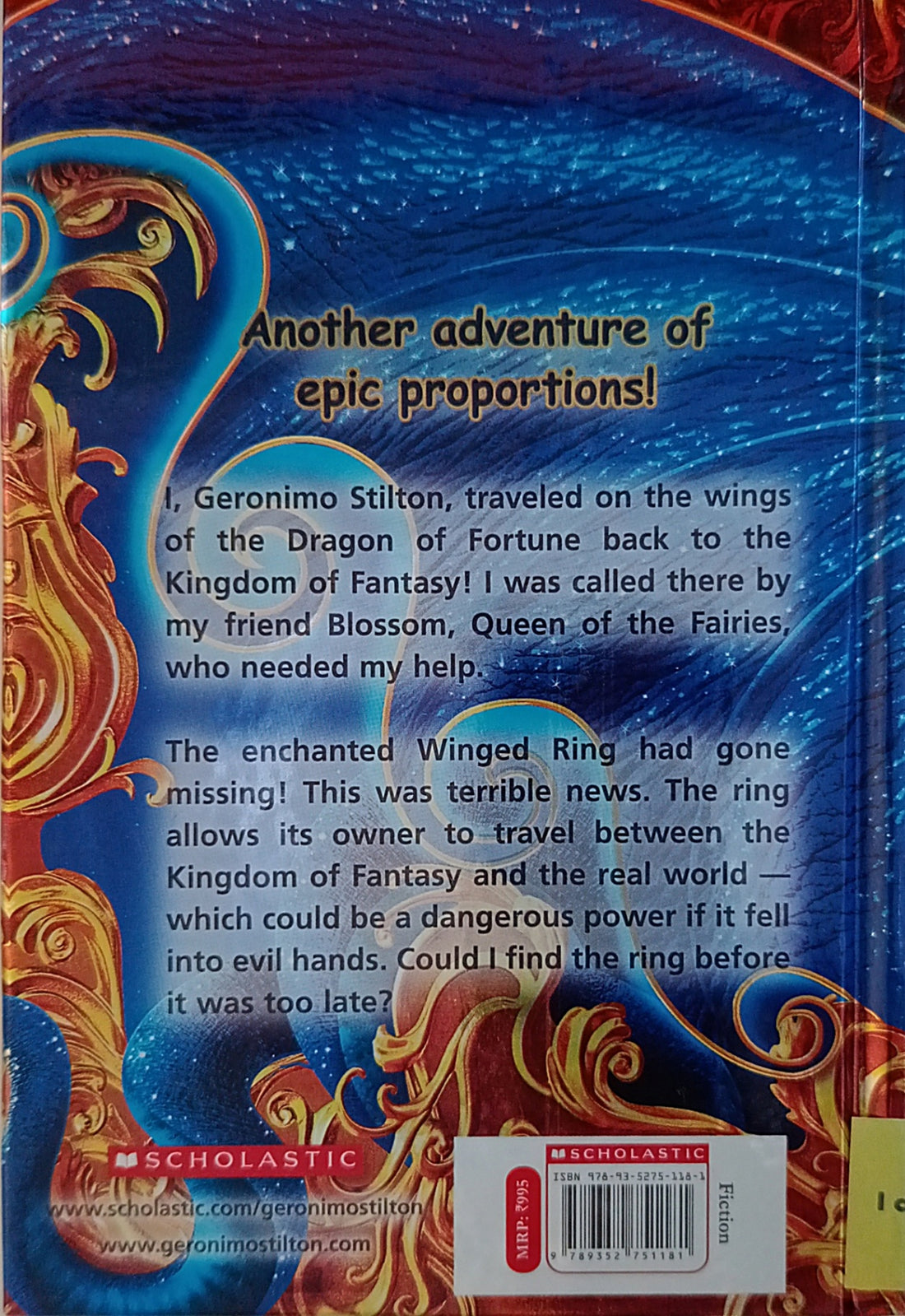 Geronimo Stilton Kingdom of Fantasy Special Edition #2 The Dragon of Fortune