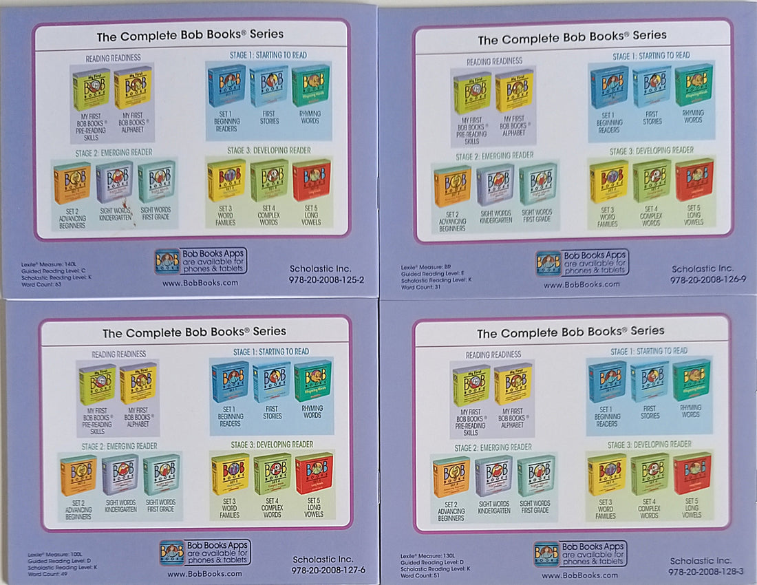 Bob Books Set 2 (Blue) Vol.1,2,3,4
