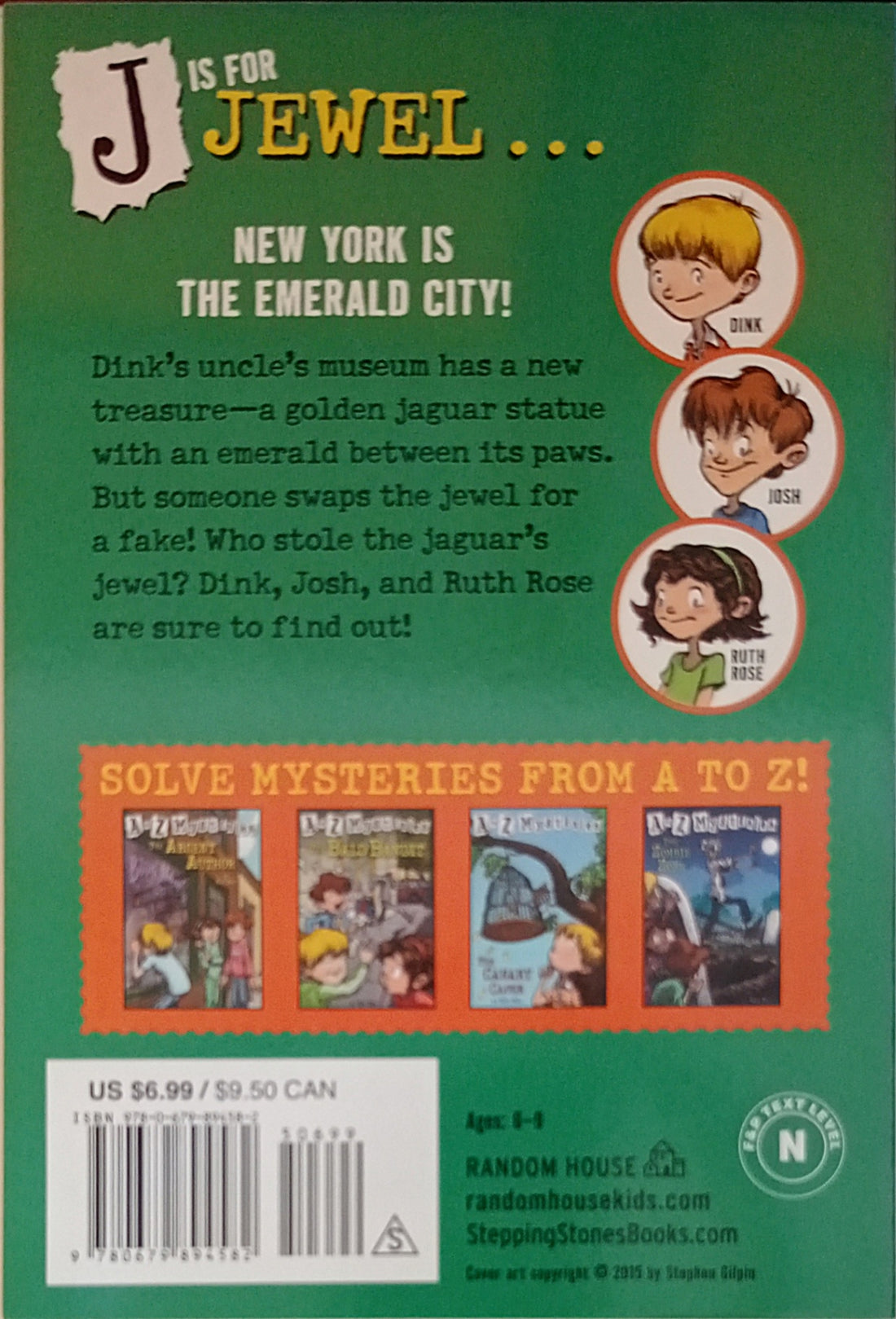 A to Z Mysteries #10 The Jaguar's Jewel