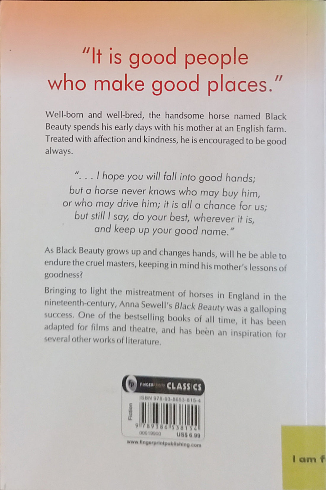 Black Beauty (Fingerprint Classics)