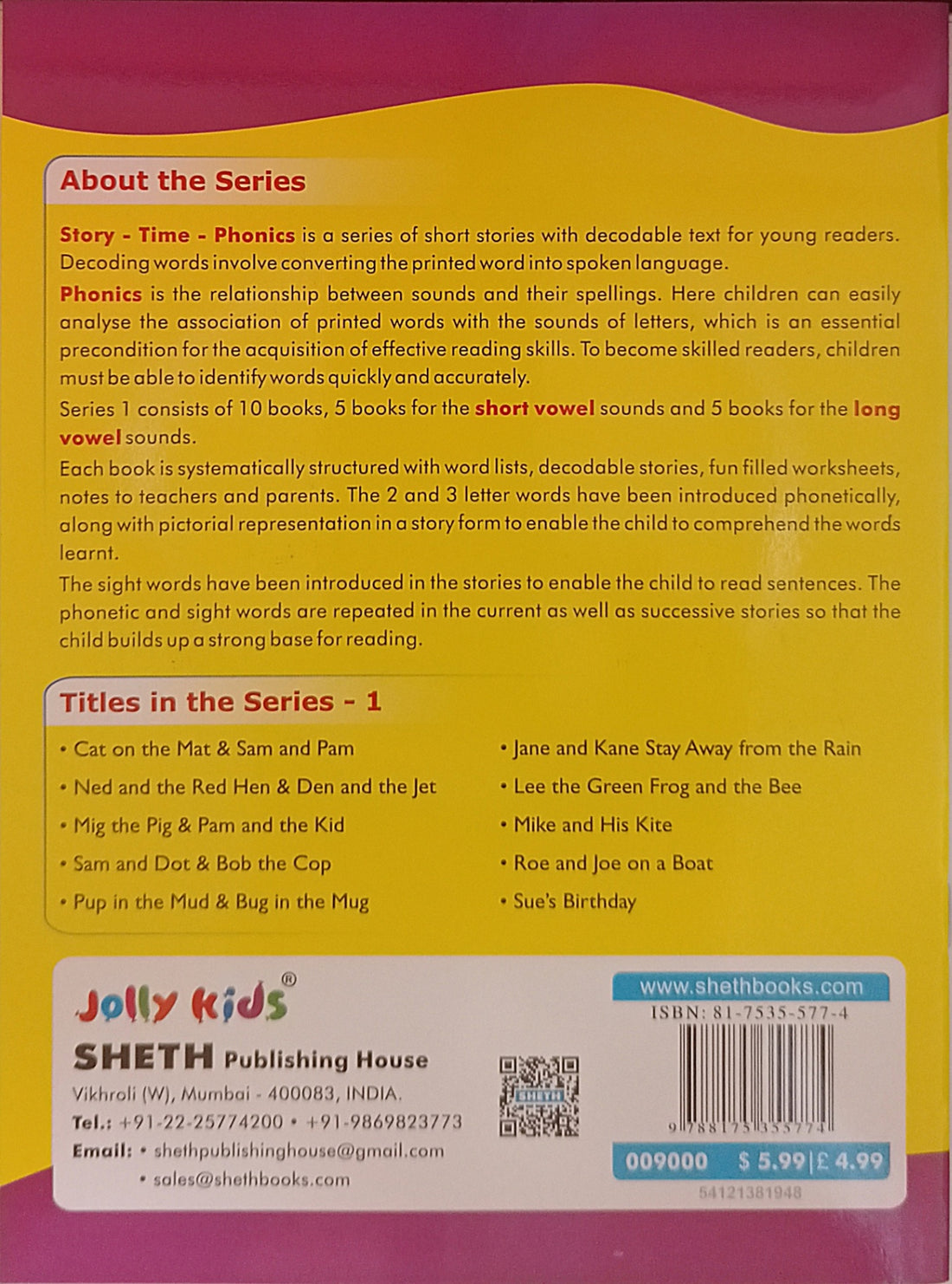 Story-Time-Phonics Series 1 Vol. 10: Sue's Birthday