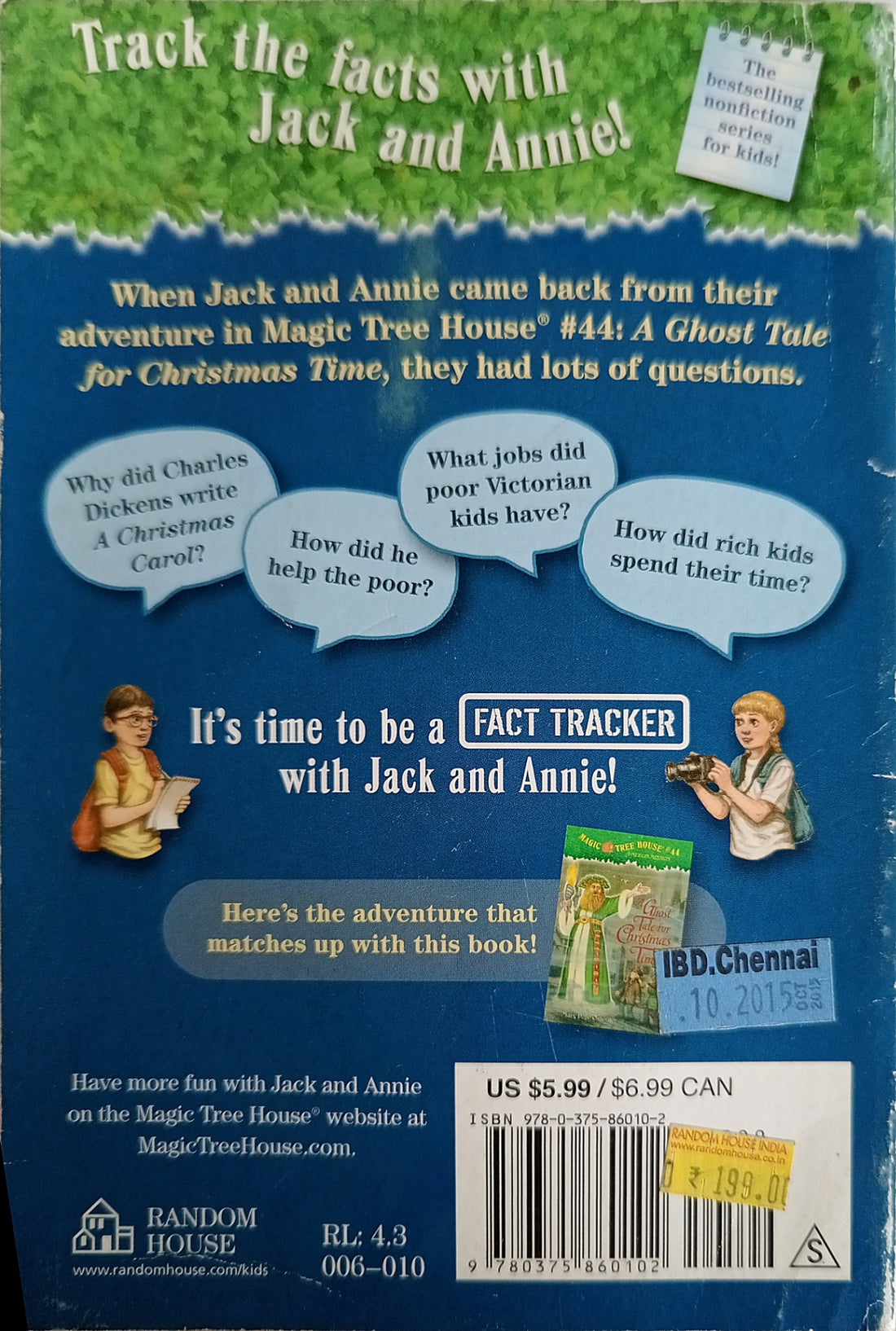 Magic Tree House Fact Tracker #22 Rags and Riches: Kids in the Time of Charles Dickens