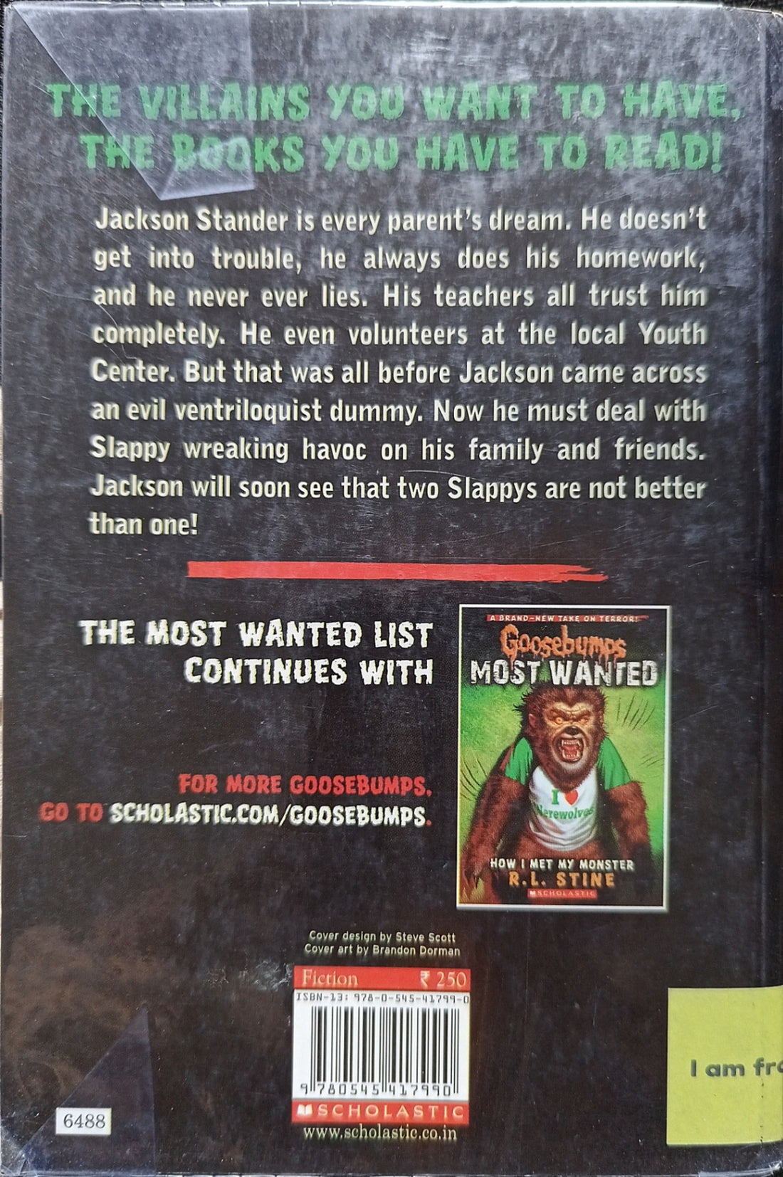 Goosebumps Most Wanted #2 Son of Slappy