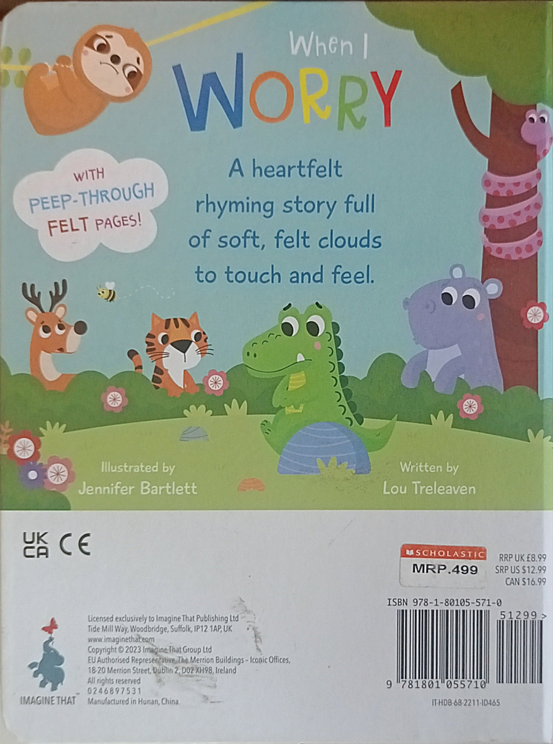 When I Worry (Felt Board Book)