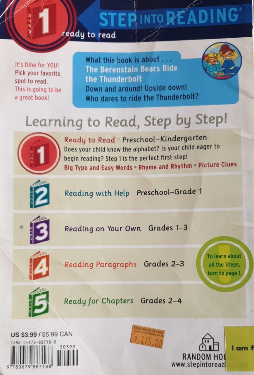 Step Into Reading Level 1: The Berenstain Bears Ride the Thunderbolt