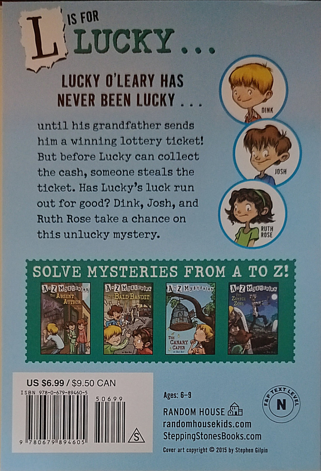 A to Z Mysteries #12 The Lucky Lottery