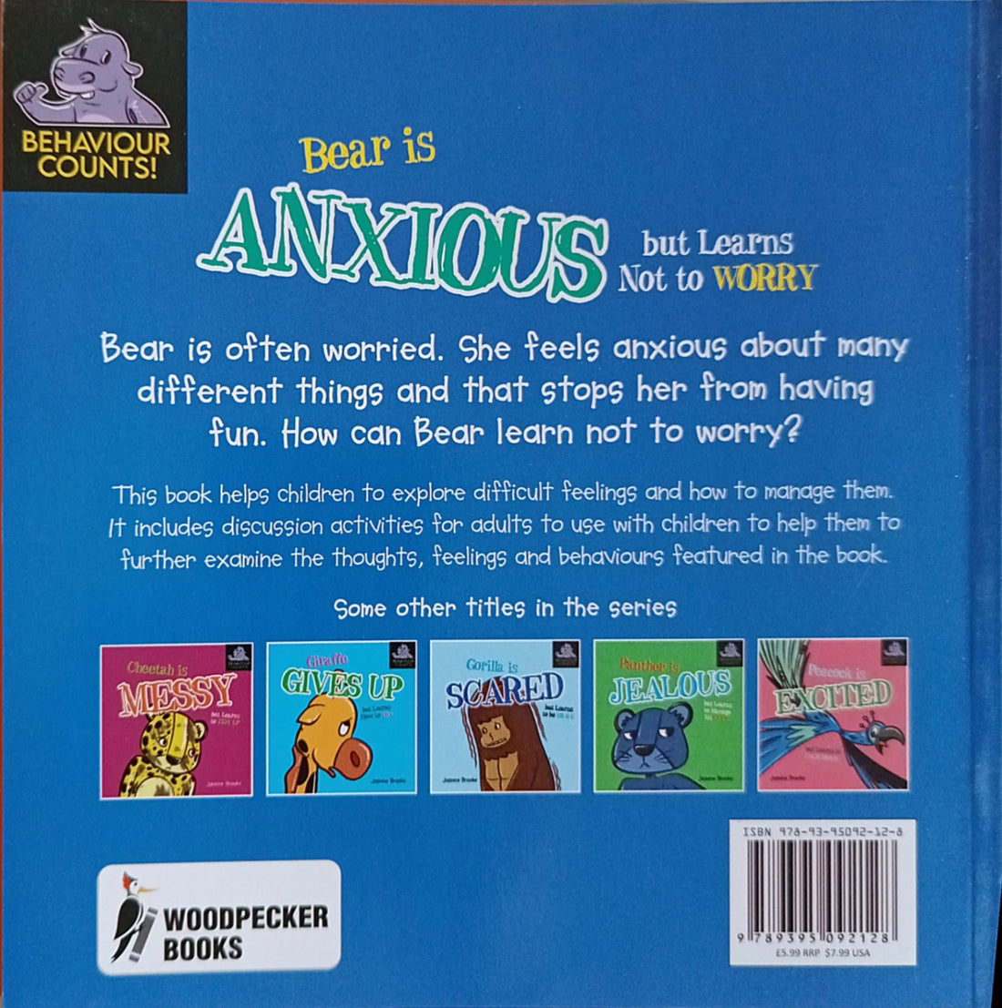 Behaviour Counts!: Bear Is Anxious But Learns Not To Worry