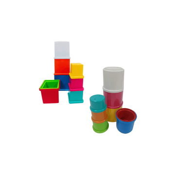 Stacking Cups and Cubes